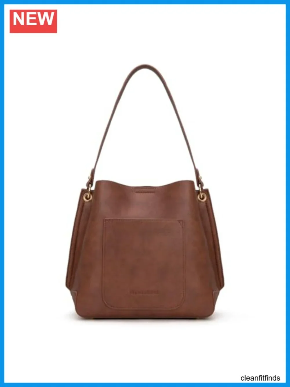 Medium Hobo Bag for Women, Faux Leather Shoulder Purse with 3 Compartments,